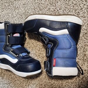 Vans Kids Blue and White Snowboarding Boots